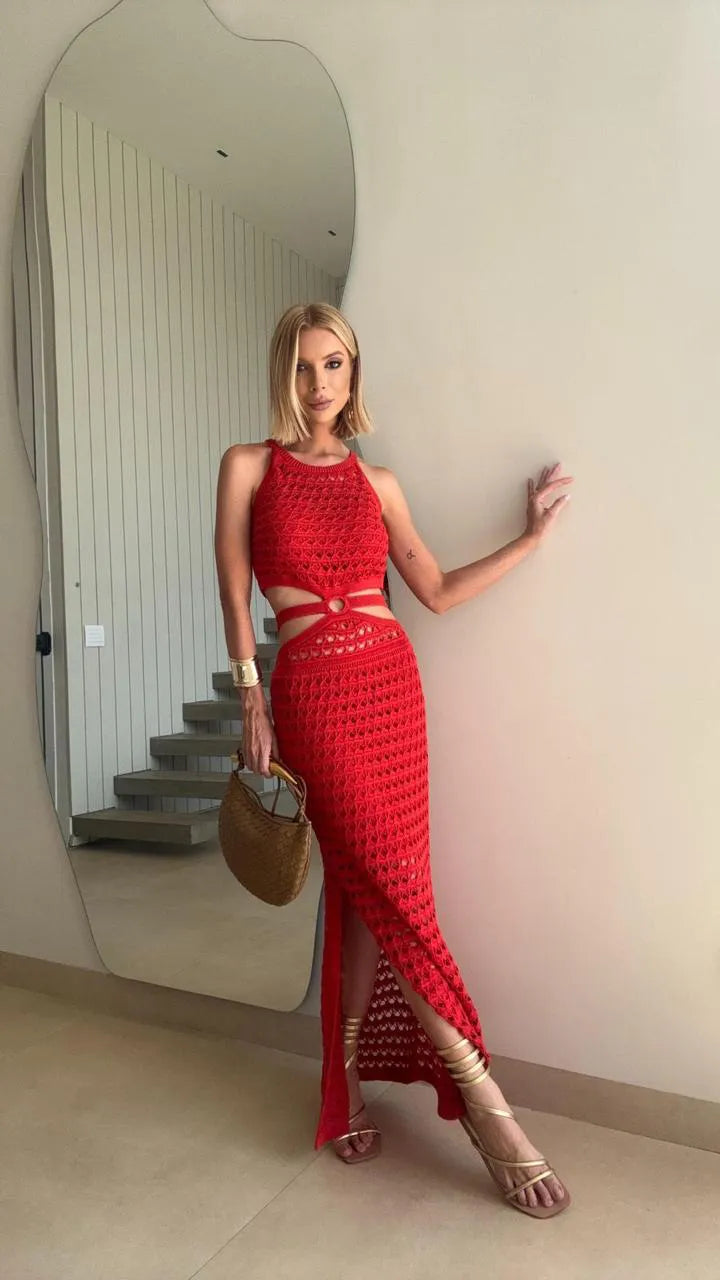 Vestido Midi em Tricot Modal Lorena