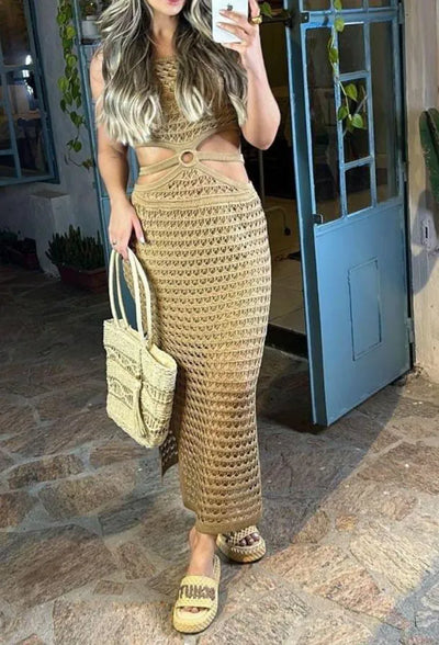Vestido Midi em Tricot Modal Lorena