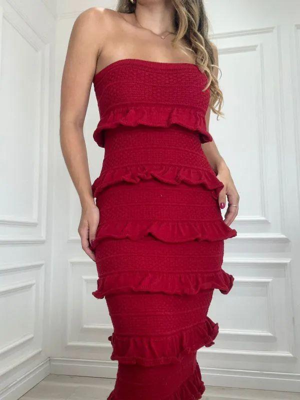 Vestido tricot fio modal Giovanna - Ateliê Tricot