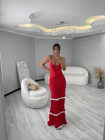 Vestido tricot fio modal Tereza - Ateliê Tricot