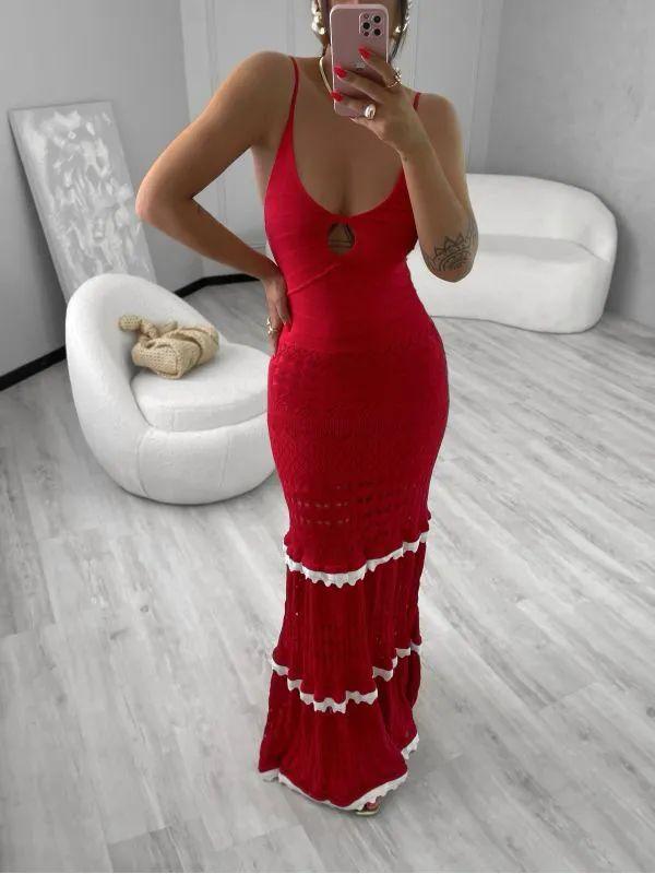 Vestido tricot fio modal Tereza - Ateliê Tricot