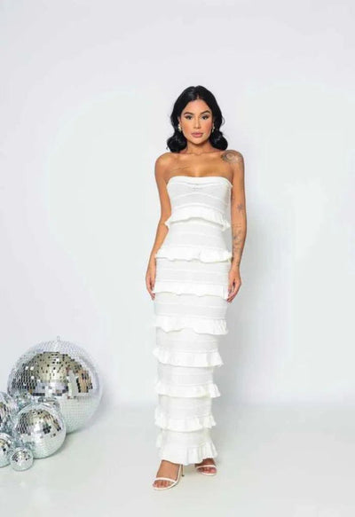 Vestido tricot fio modal Giovanna - Ateliê Tricot