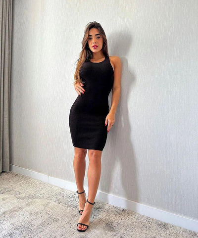 Vestido tricot fio modal Luara - Ateliê Tricot