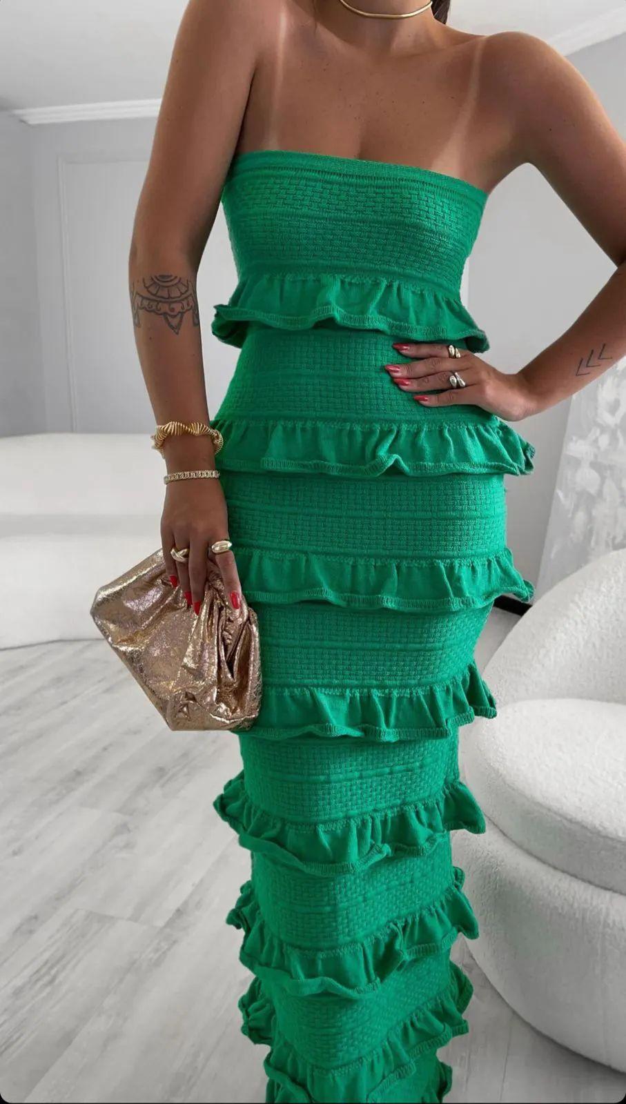 Vestido tricot fio modal Giovanna - Ateliê Tricot