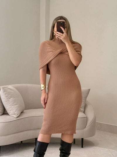 Vestido Midi Tricot Modal Francine