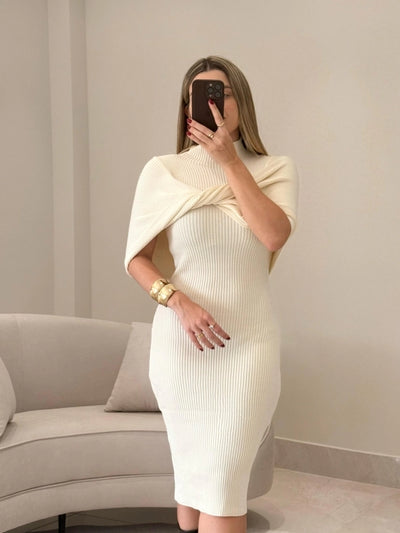 Vestido Midi Tricot Modal Francine