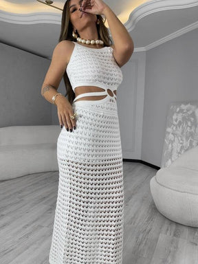 Vestido Longo Tricot Modal Leticia - Ateliê Tricot