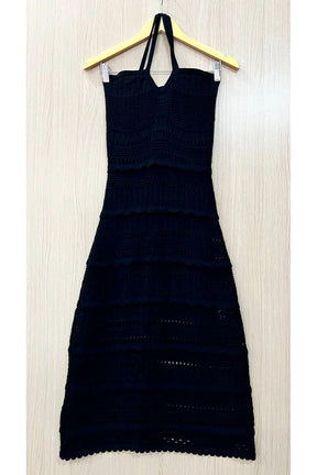 Vestido tricot longo fio modal Andressa - Ateliê Tricot