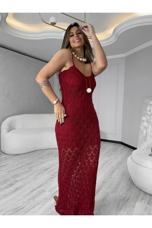 Vestido Longo Tricot Modal Lisbella