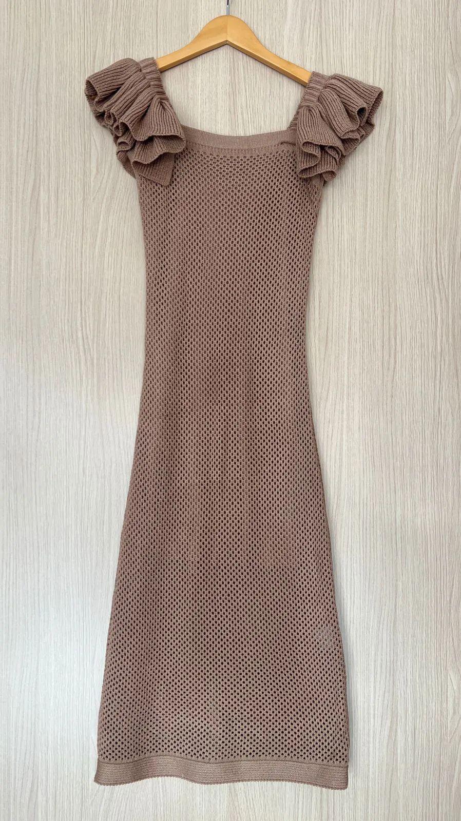 Vestido tricot fio modal Valentina - Ateliê Tricot