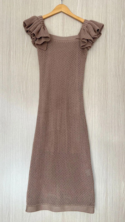 Vestido tricot fio modal Valentina - Ateliê Tricot