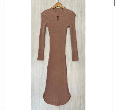 Vestido tricot em fio modal Osana - Ateliê Tricot