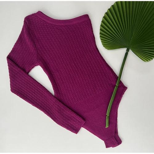 Body tricot fio modal Lírio - Ateliê Tricot