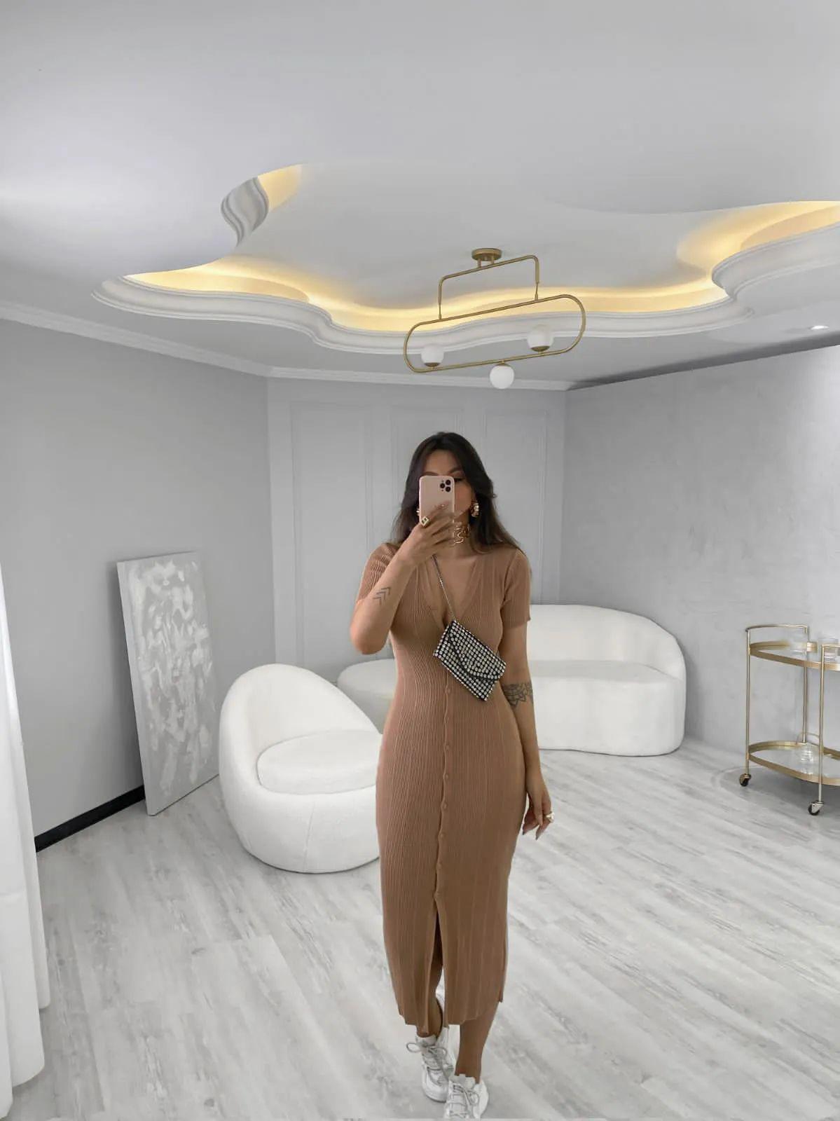 Vestido tricot fio modal Sabrina - Ateliê Tricot