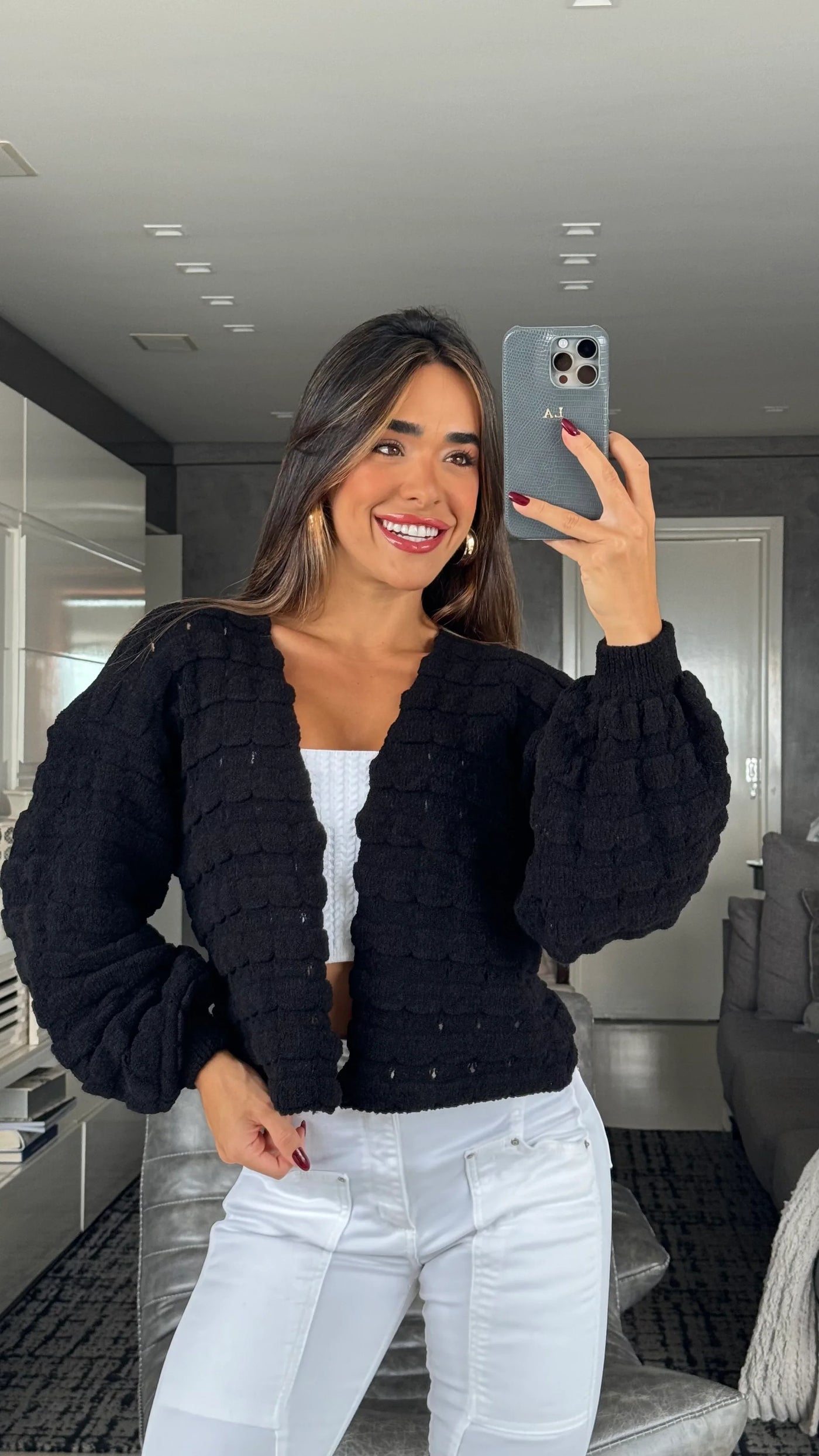 Casaco em Fio Mousse Laura