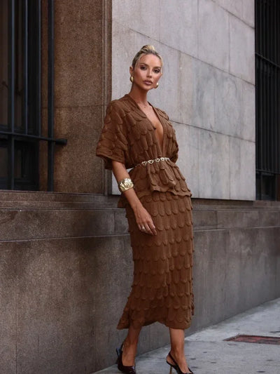 Conjunto Tricot Relevo Anelise