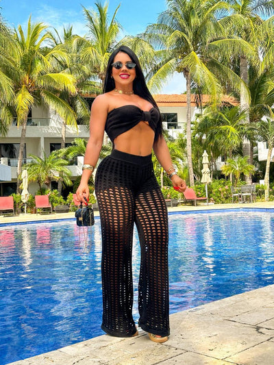 Conjunto tricot fio modal Fernanda - Ateliê Tricot