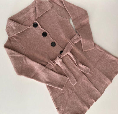 Sobretudo em fio mousse Kiara - Ateliê Tricot