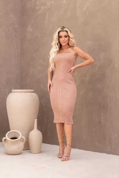 Vestido tricot fio modal Jordânia - Ateliê Tricot