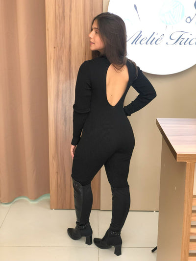 Macacão Tricot Modal Manga Longa Tássia