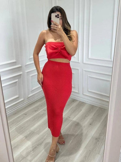 Conjunto Tricot Modal Laço Gabriela - Ateliê Tricot