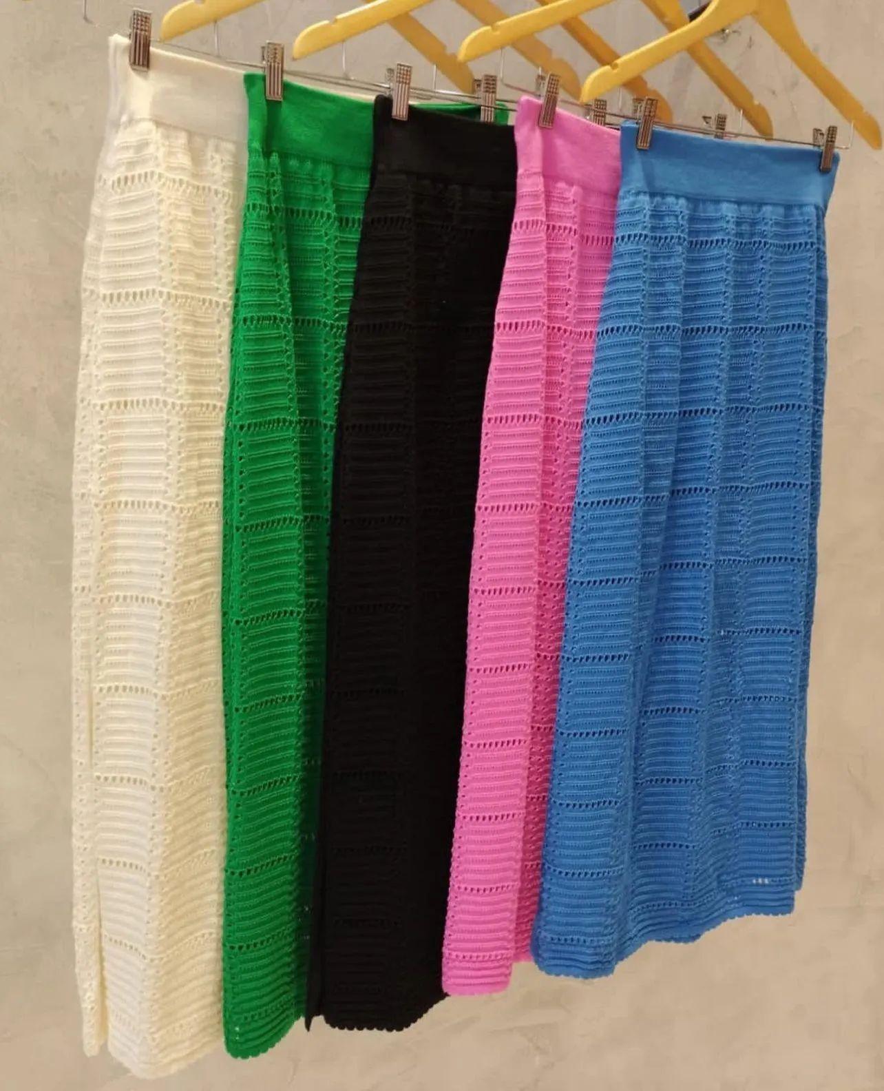 Saia tricot em fio modal Giovanna - Ateliê Tricot