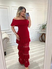 Vestido Tricot Longo Fio Modal Juliana - Ateliê Tricot