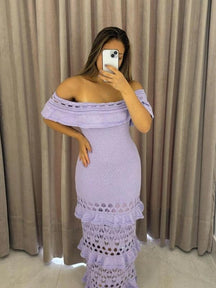 Vestido Tricot Longo Fio Modal Juliana - Ateliê Tricot