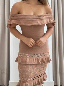 Vestido Tricot Longo Fio Modal Juliana - Ateliê Tricot