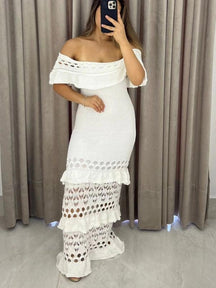 Vestido Tricot Longo Fio Modal Juliana - Ateliê Tricot