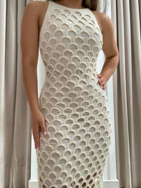Vestido Rendado Tricot Modal Marcela - Ateliê Tricot
