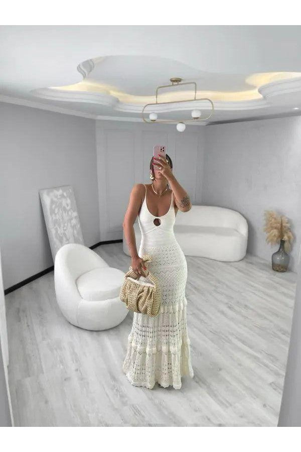 Vestido tricot fio modal Janine - Ateliê Tricot