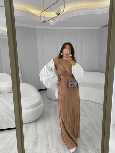 Vestido tricot luxo fio modal Isa - Ateliê Tricot