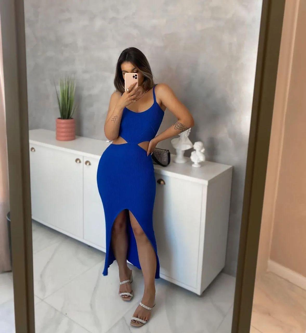 Vestido tricot fio modal Penelope - Ateliê Tricot