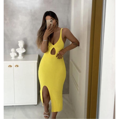 Vestido tricot em fio modal Isabella - Ateliê Tricot