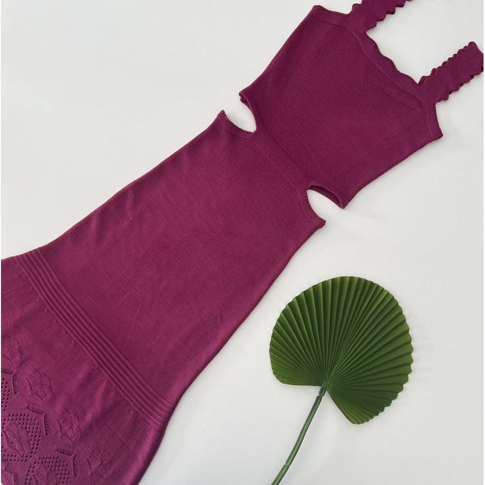 Vestido tricot em fio modal Antonina - Ateliê Tricot