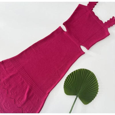 Vestido tricot em fio modal Antonina - Ateliê Tricot