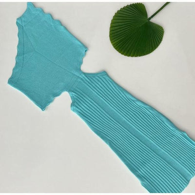 Vestido tricot em fio modal Emília - Ateliê Tricot