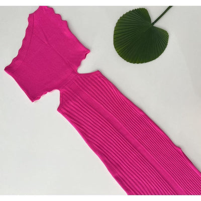 Vestido tricot em fio modal Emília - Ateliê Tricot