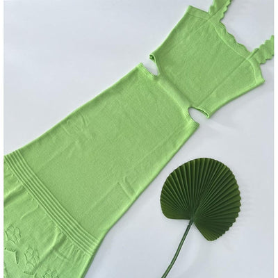 Vestido tricot em fio modal Antonina - Ateliê Tricot