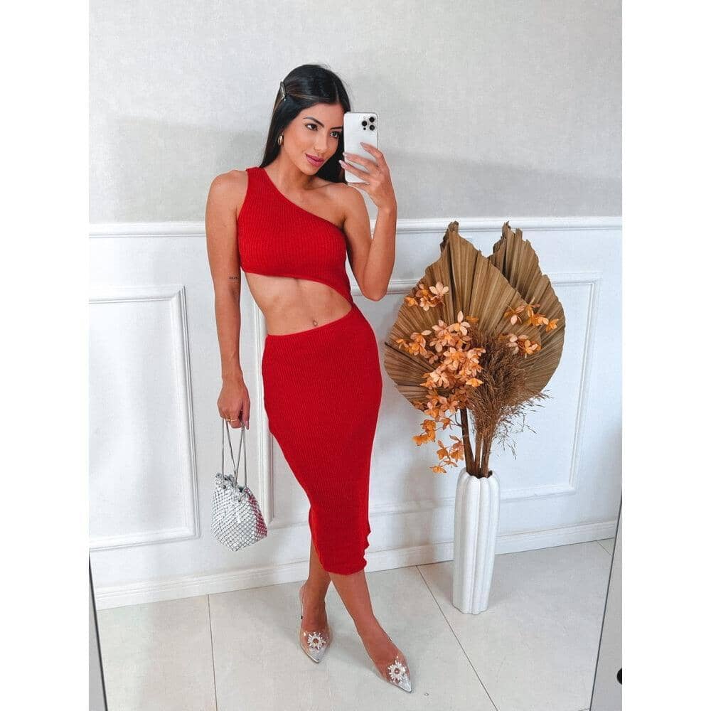 Vestido tricot em fio modal Nicolly - Ateliê Tricot