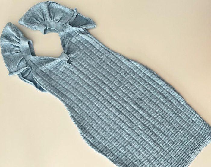 Vestido tricot em fio modal Julia - Ateliê Tricot