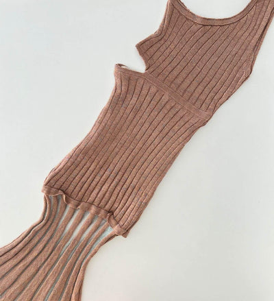 Vestido tricot em fio modal Marina - Ateliê Tricot