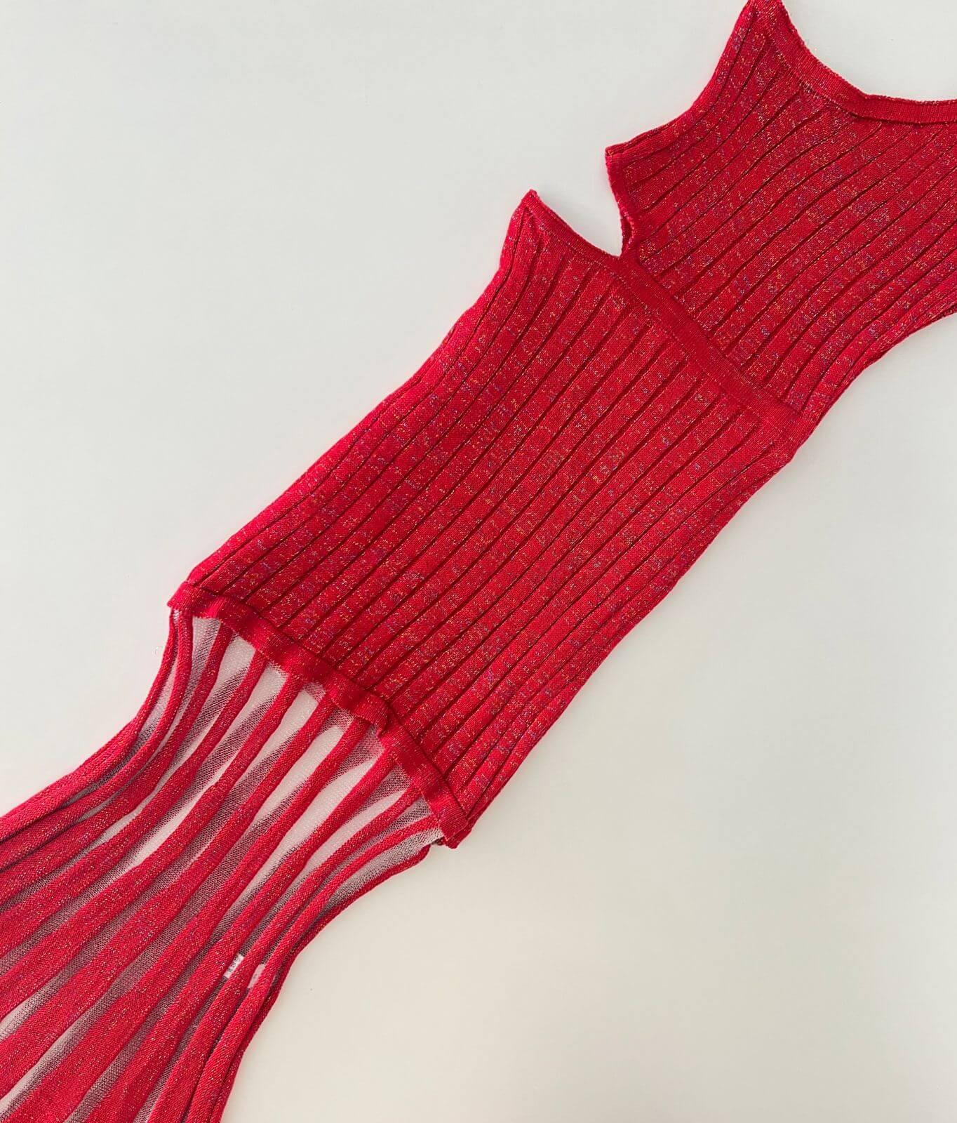 Vestido tricot em fio modal Marina - Ateliê Tricot