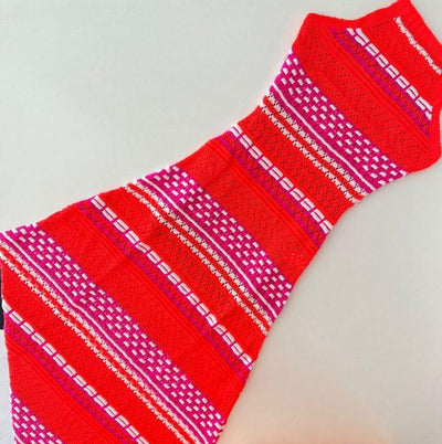 Vestido tricot longo em fio modal Monna - Ateliê Tricot