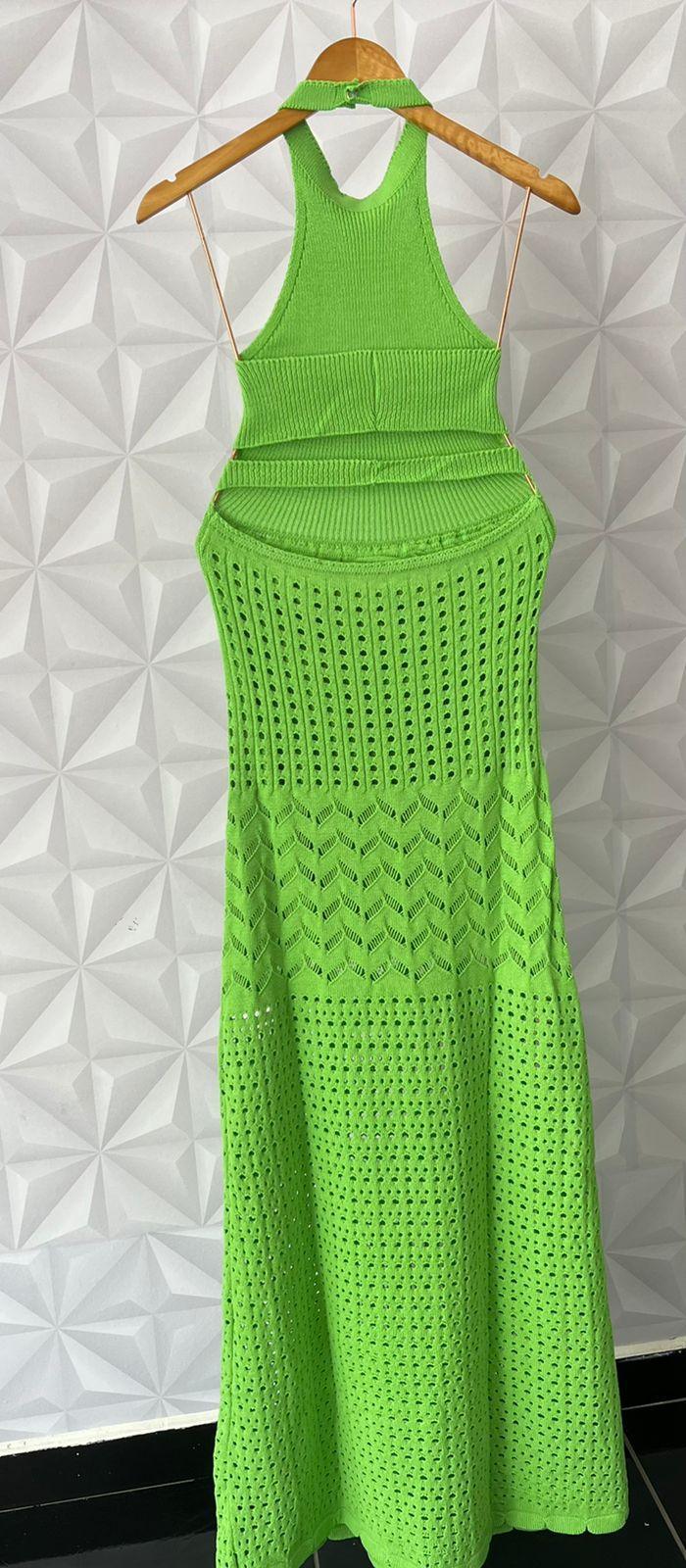 Vestido tricot longo luxo Anabelle - Ateliê Tricot