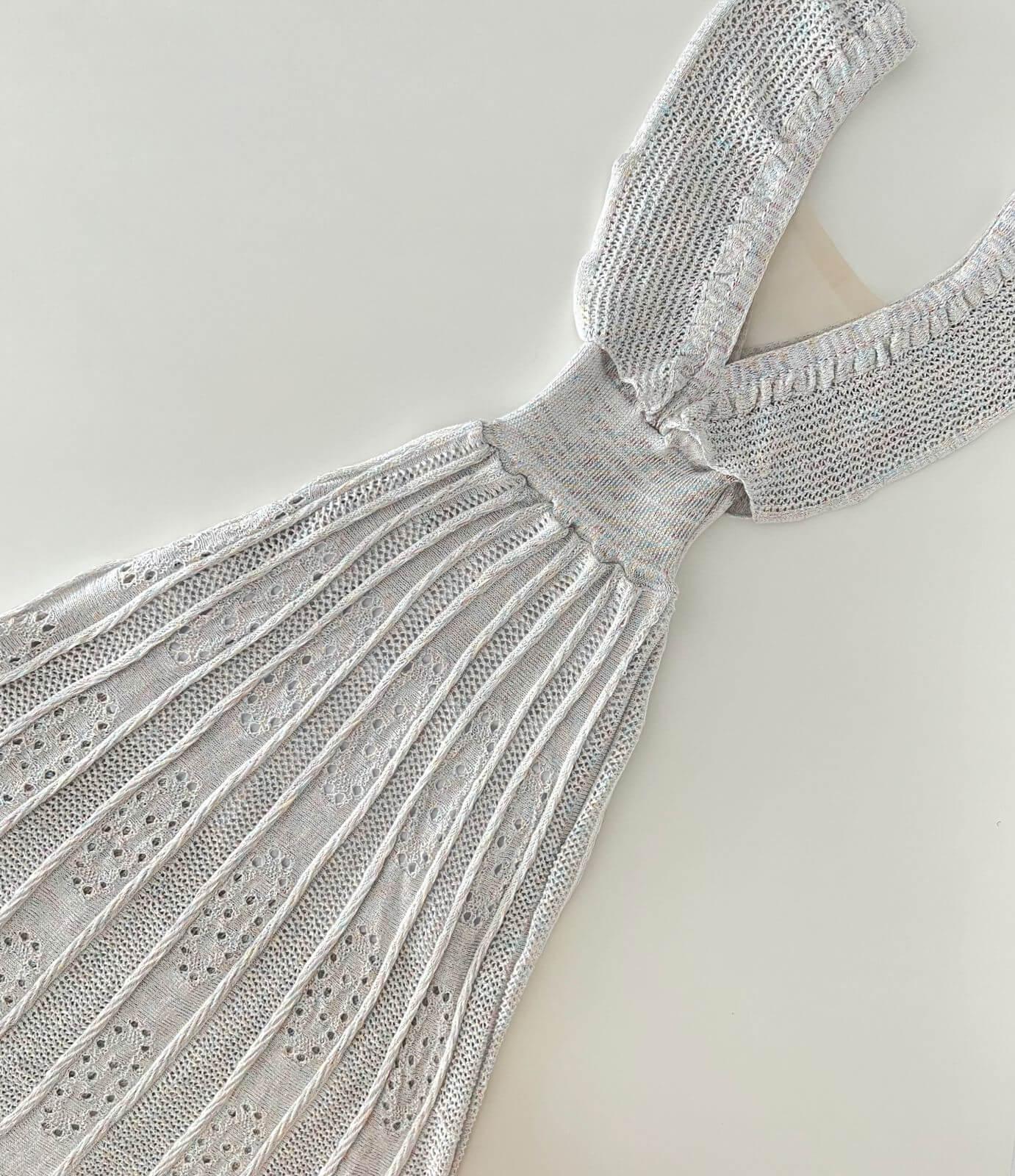 Vestido longo tricot fio modal Tammy - Ateliê Tricot