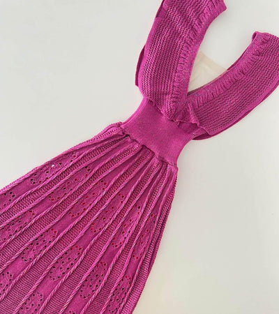 Vestido longo tricot fio modal Tammy - Ateliê Tricot