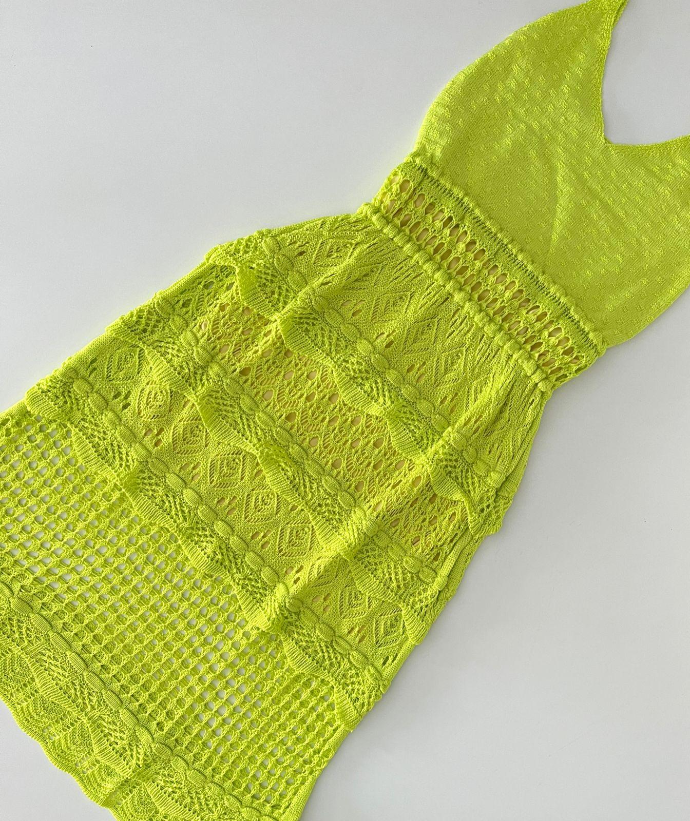 Vestido tricot midi em fio modal Carolina - Ateliê Tricot