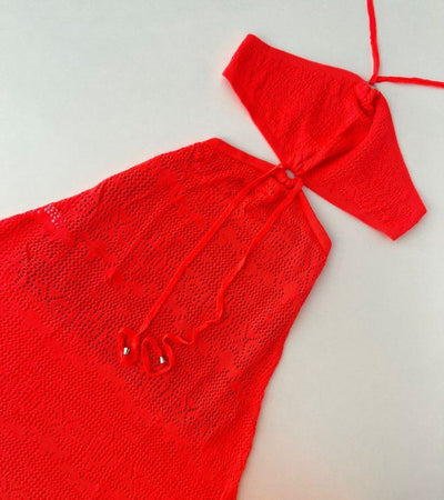 Vestido tricot luxo longo em fio modal Angel - Ateliê Tricot